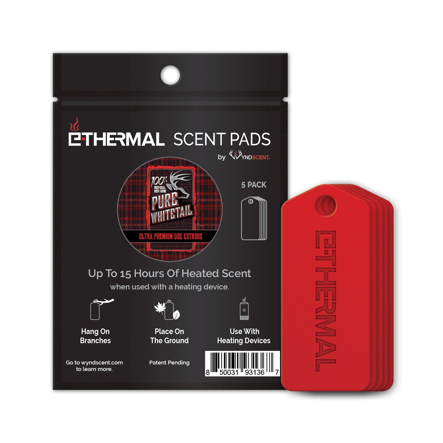 E-Thermal Scent Pad Pure Whitetail Premium Estrus - 5 Pack
